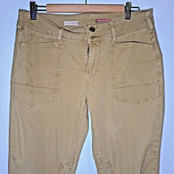 Anthropology Pilcro The Wanderer Straight Leg Pants Utility Cargo Tan | Wmn's 29 - Picture 2 of 12